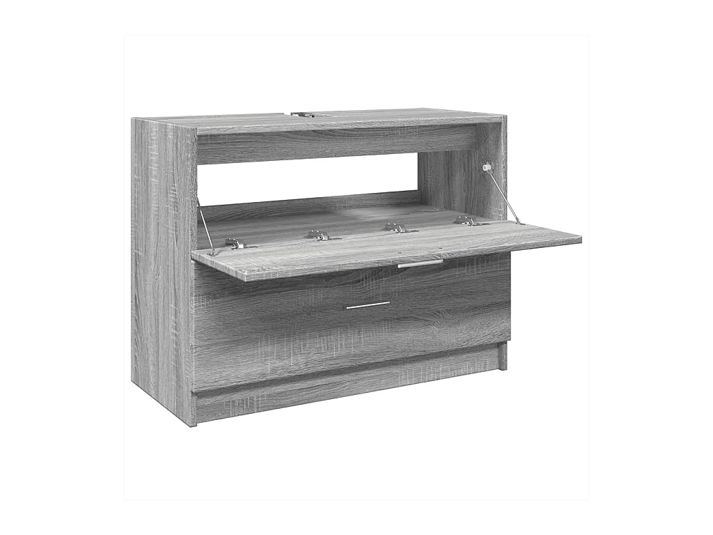 Armoire d'évier sonoma gris 78x37x59 cm bois d'ingénierie