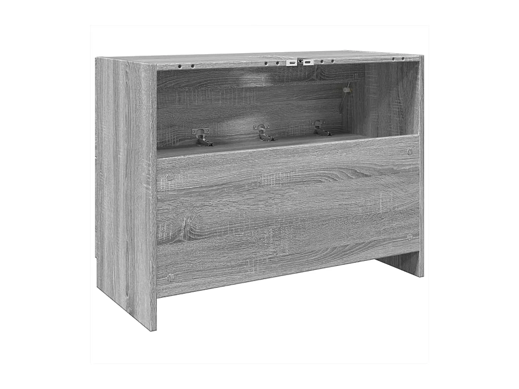 Armoire d'évier sonoma gris 78x37x59 cm bois d'ingénierie