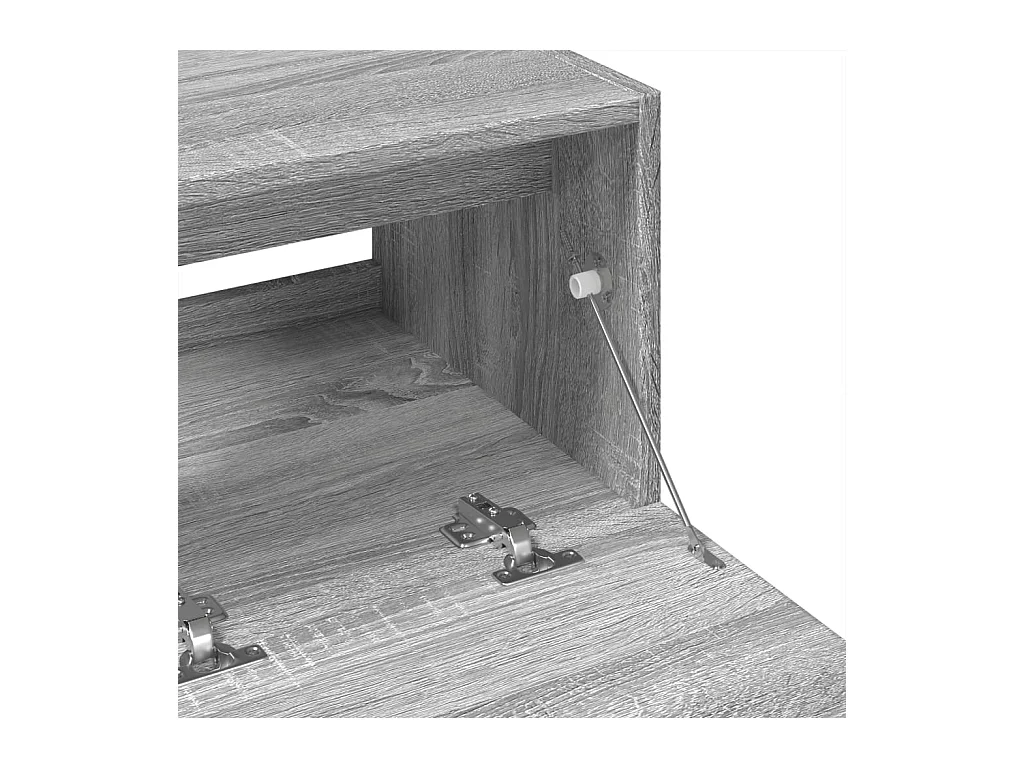 Armoire d'évier sonoma gris 78x37x59 cm bois d'ingénierie