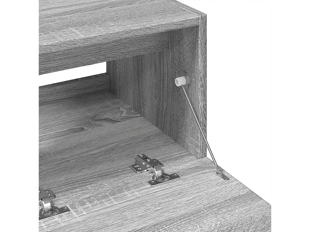 Armoire d'évier sonoma gris 78x37x59 cm bois d'ingénierie