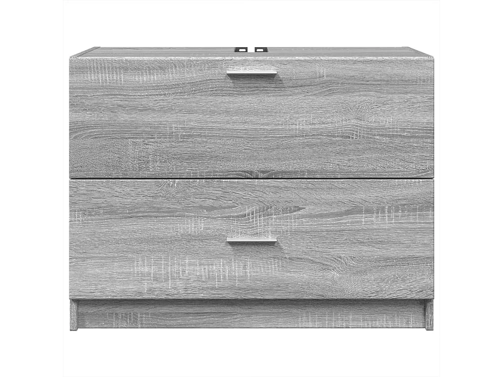 Armoire d'évier sonoma gris 78x37x59 cm bois d'ingénierie