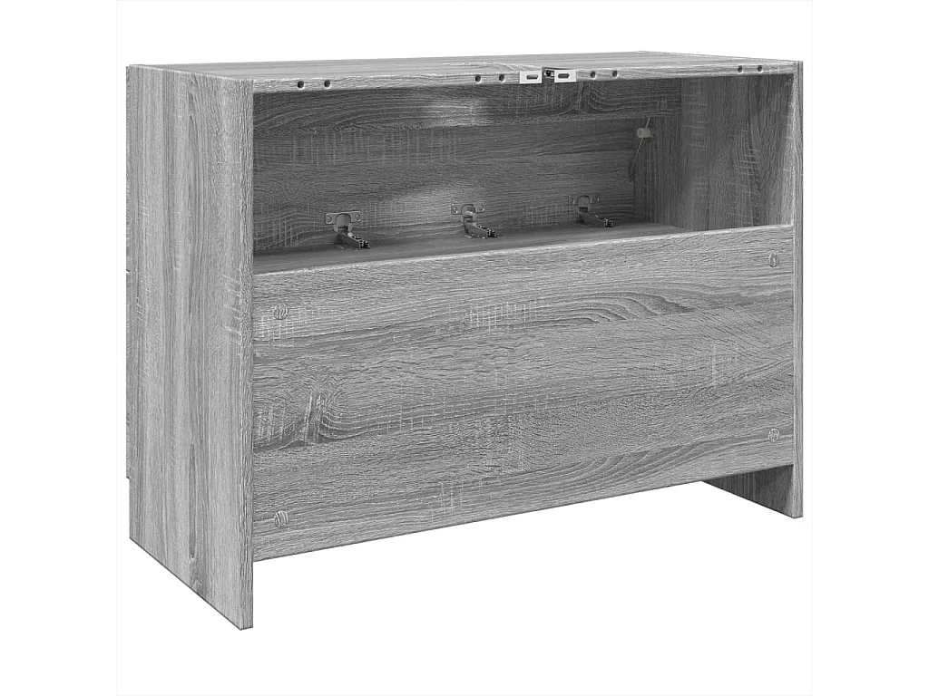 Armoire d'évier sonoma gris 78x37x59 cm bois d'ingénierie