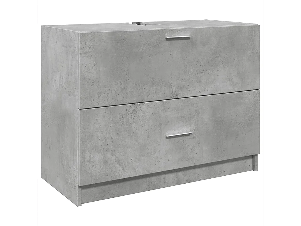 Armoire d'évier gris béton 78x37x59 cm Bois d'ingénierie