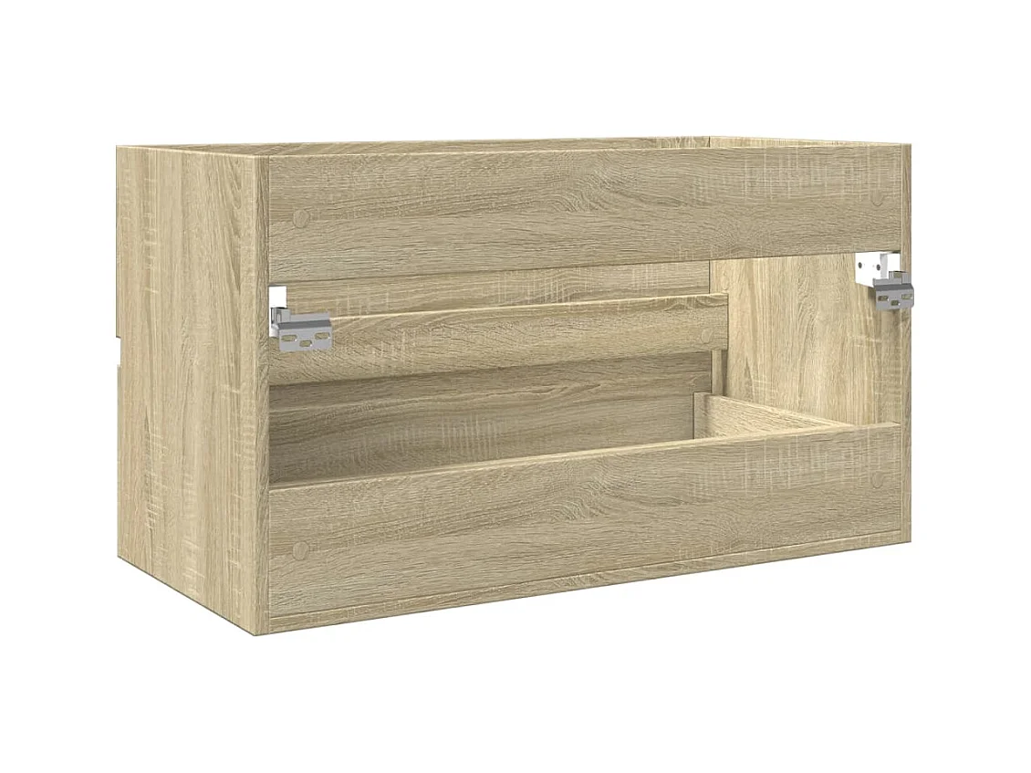 Armoire d'évier chêne sonoma 80x38,5x45 cm Bois d'ingénierie
