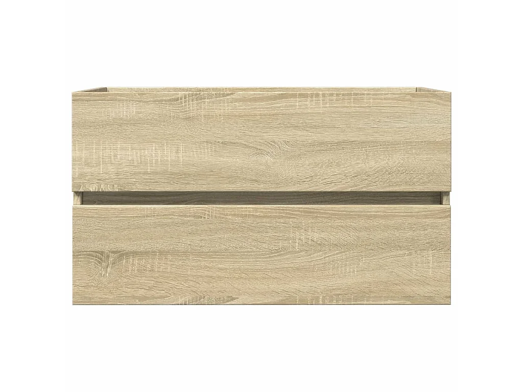 Armario lavabo madera de ingeniería roble Sonoma 80x38,5x45 cm