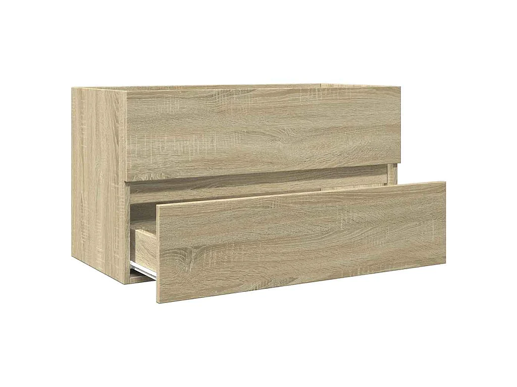 Armoire d'évier chêne sonoma 80x38,5x45 cm Bois d'ingénierie