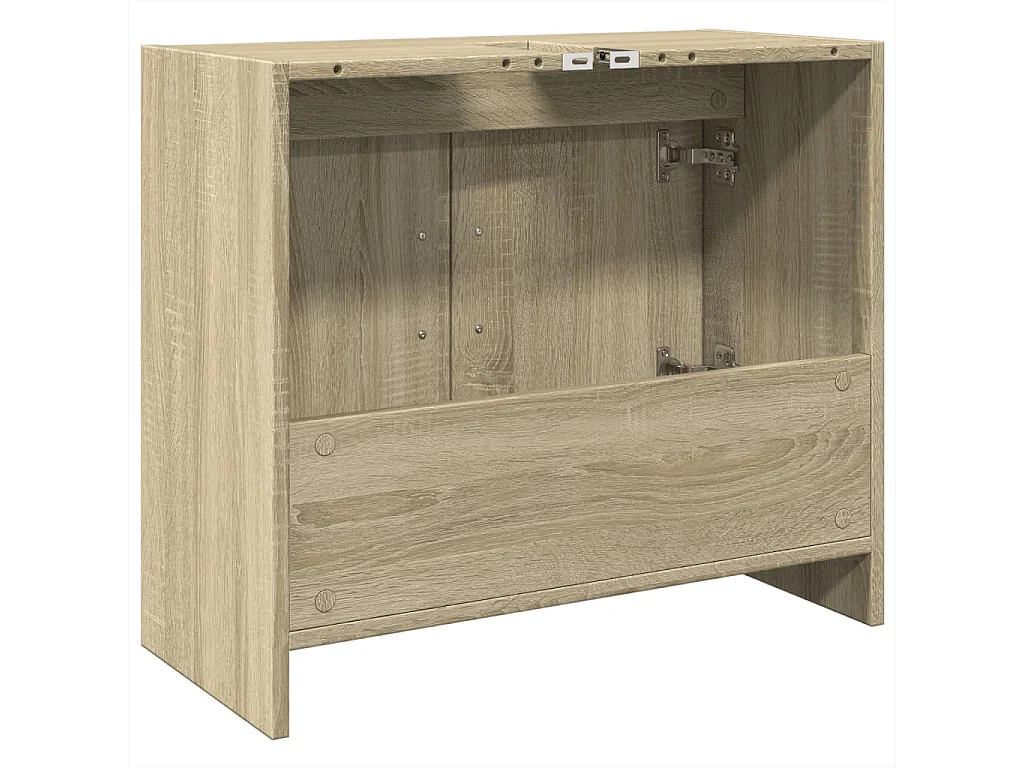 Waschbeckenunterschrank Sonoma-Eiche 63x29x55 cm Holzwerkstoff
