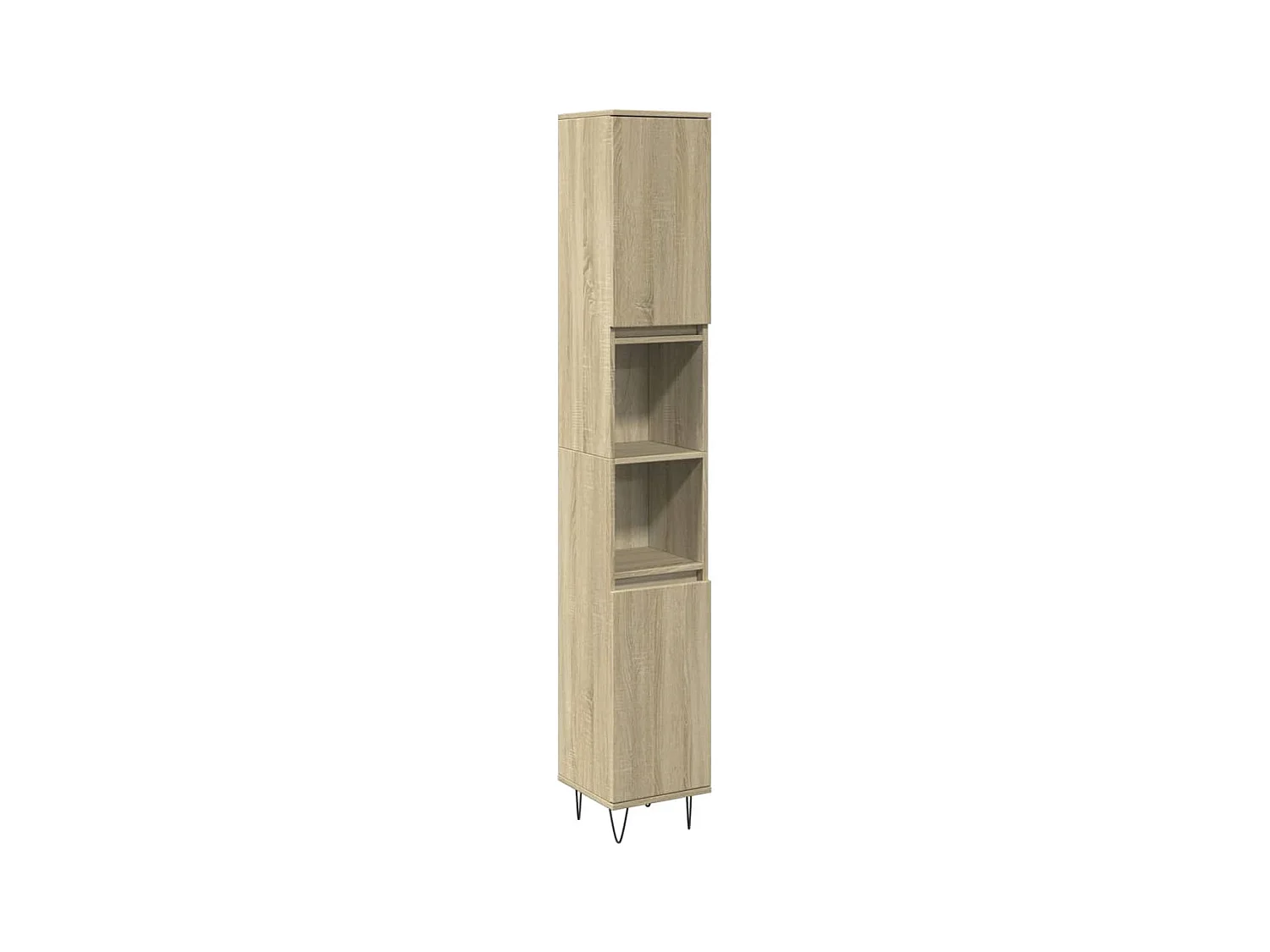 Armoire salle de bain chêne sonoma 30x30x190 cm