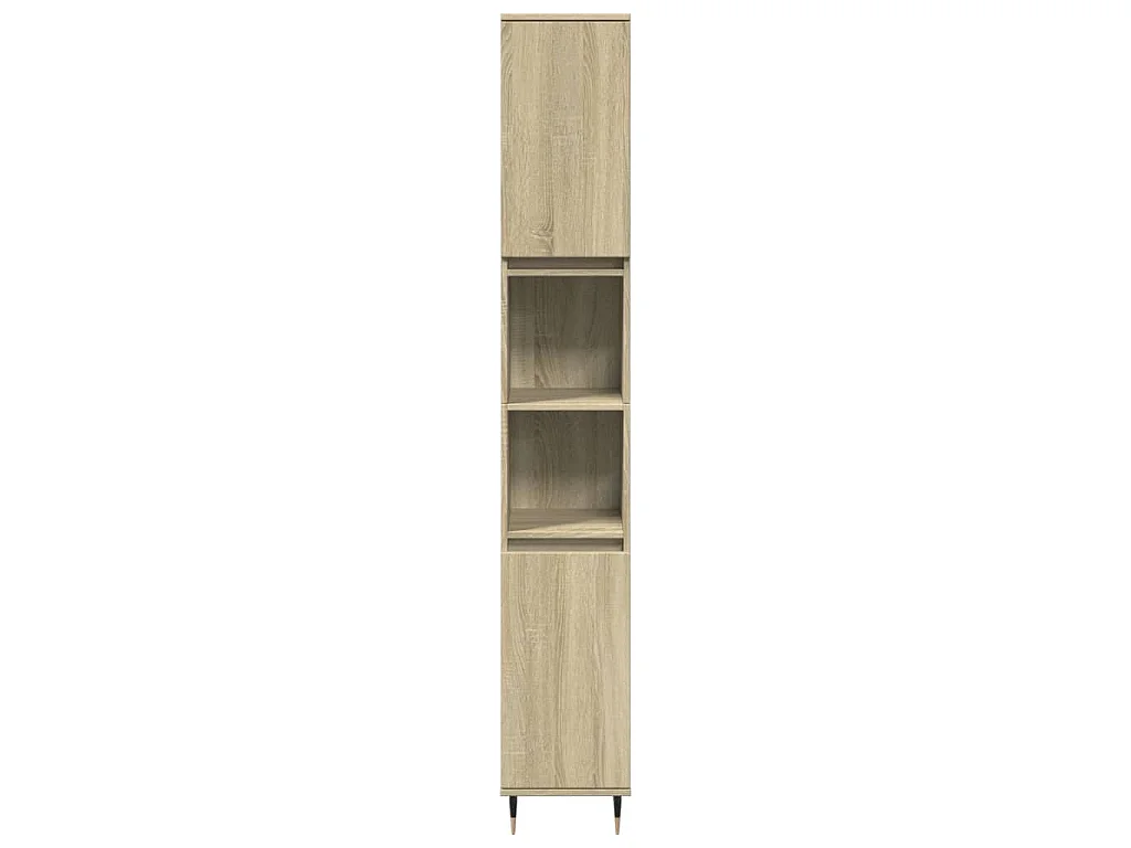 Armoire salle de bain chêne sonoma 30x30x190 cm