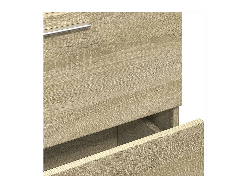 Armoire d'évier chêne sonoma 59x37x59 cm bois d'ingénierie