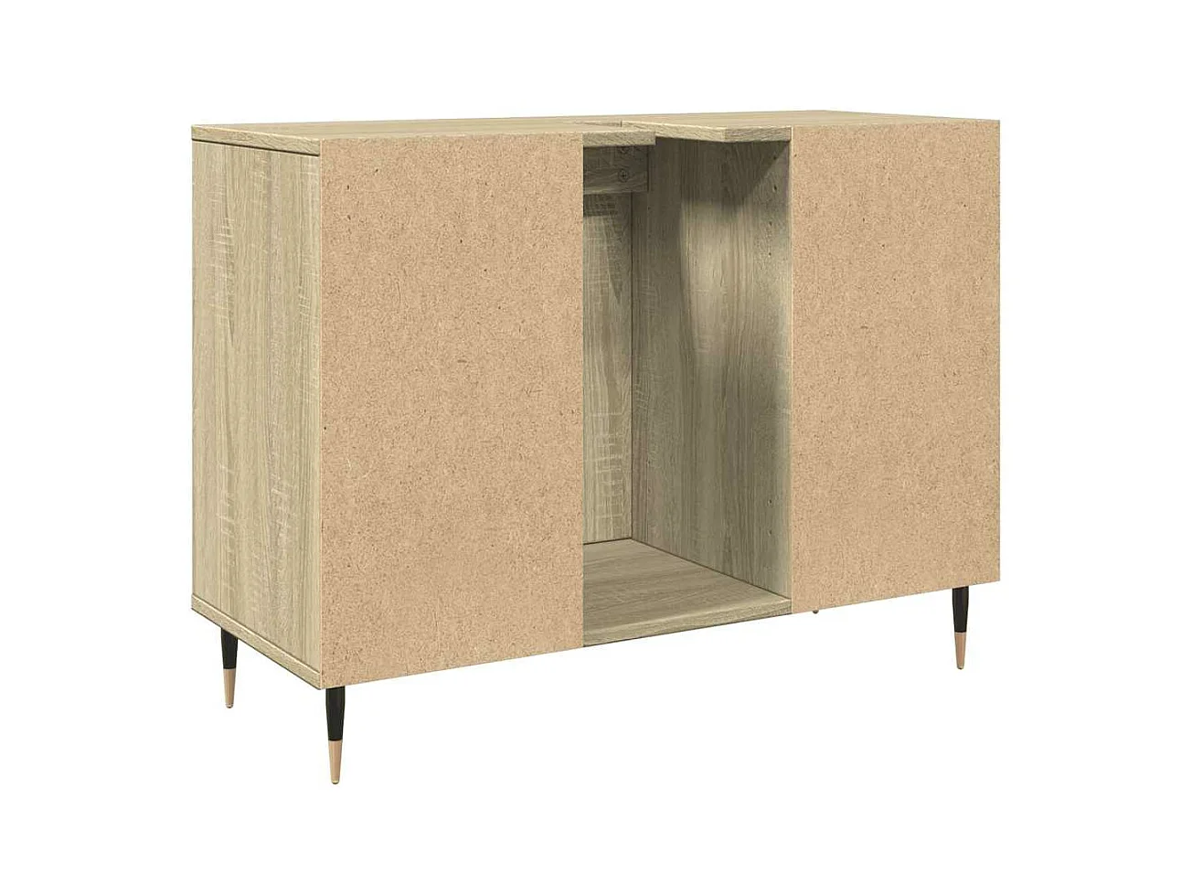 Armoire salle de bain chêne sonoma 80x33x60cm bois d'ingénierie
