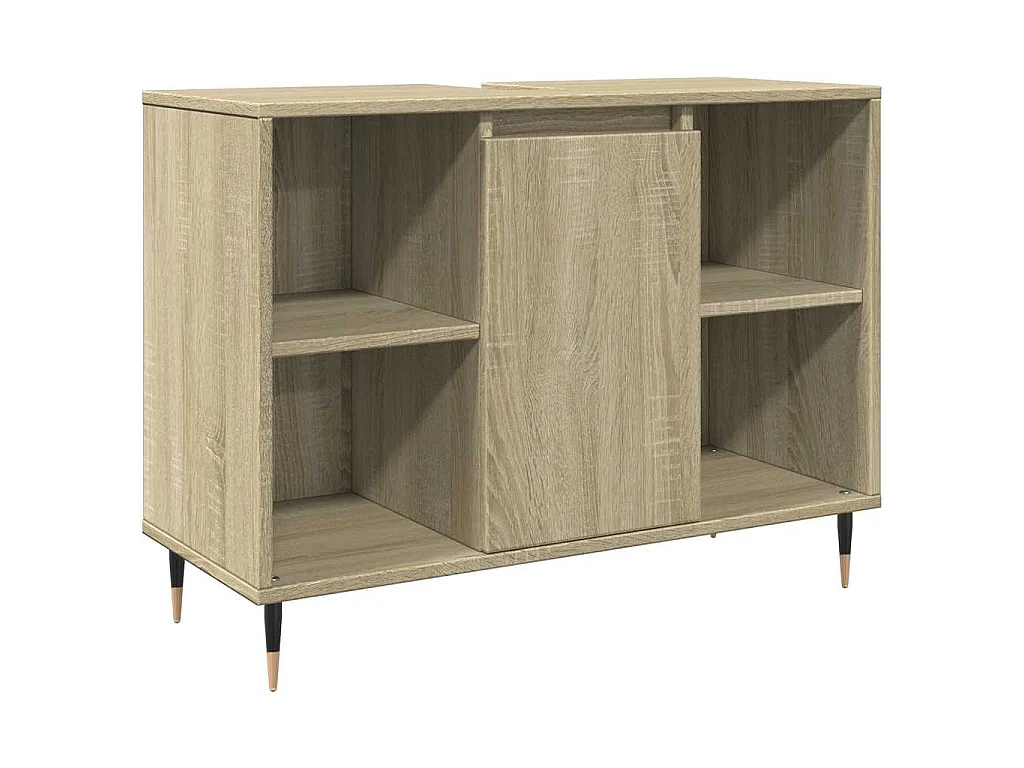 Mueble de baño madera de ingeniería roble Sonoma 80x33x60 cm