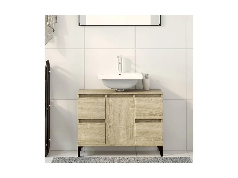 Móvel p/ lavatório 80x33x60 cm deriv. madeira carvalho sonoma