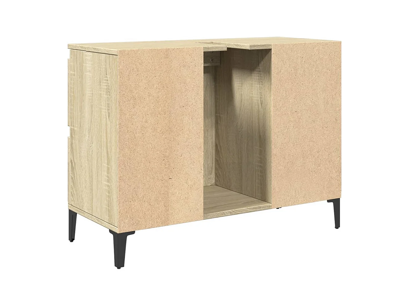 Meuble d'évier chêne sonoma 80x33x60 cm bois d'ingénierie
