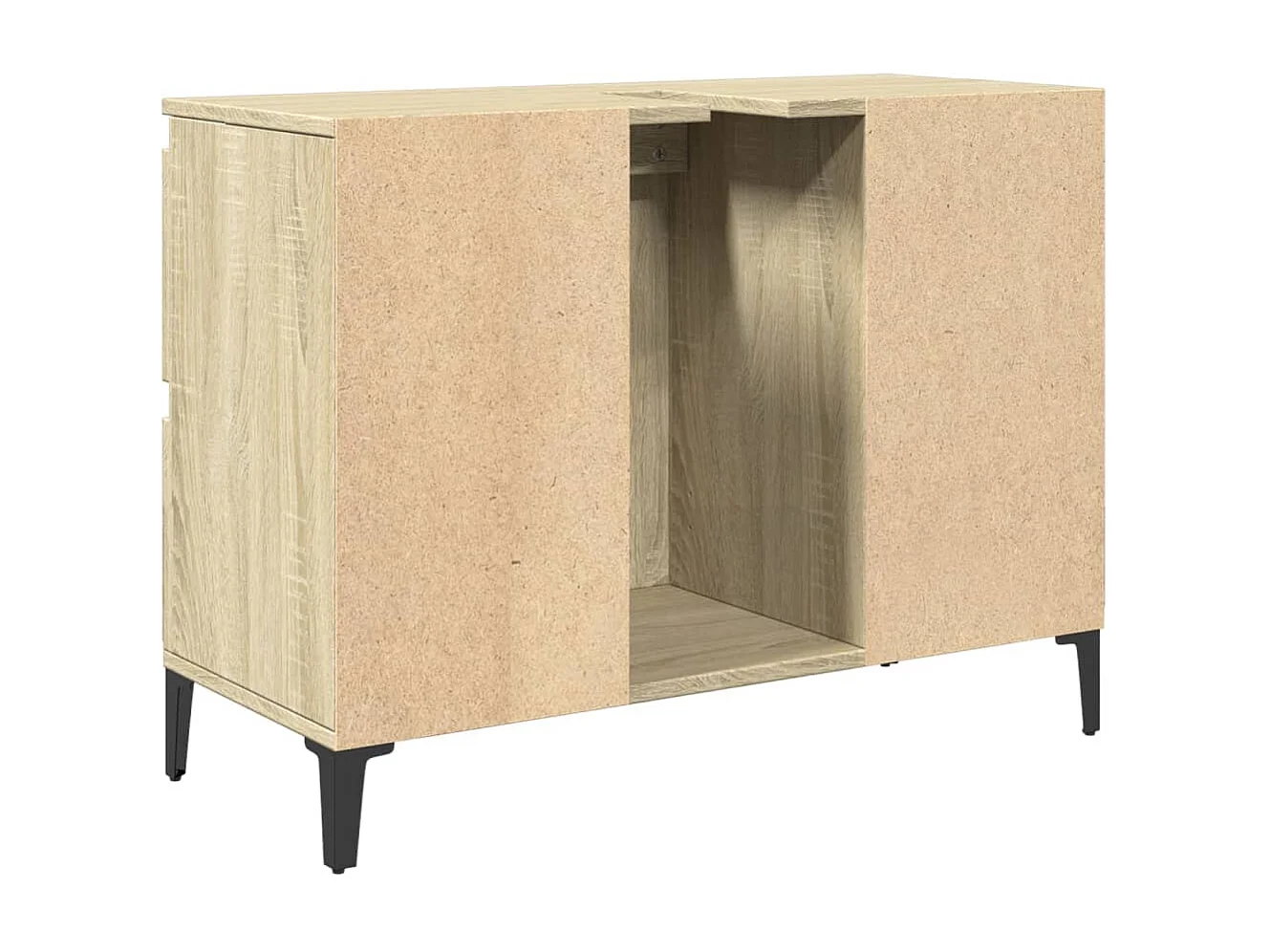 Meuble d'évier chêne sonoma 80x33x60 cm bois d'ingénierie