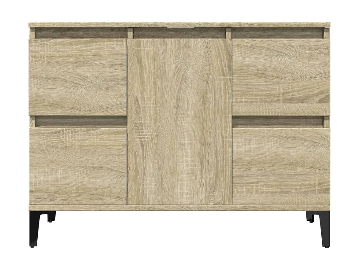 Armario de lavabo madera contrachapada roble Sonoma 80x33x60 cm