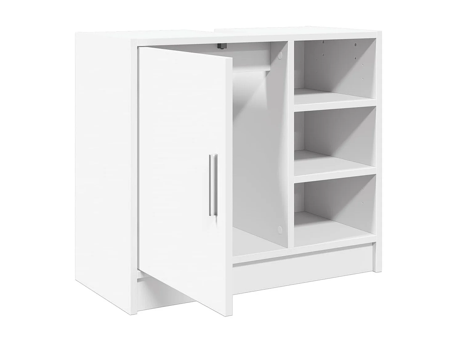 Armoire de lavabo blanc 63x29x55 cm bois d'ingénierie