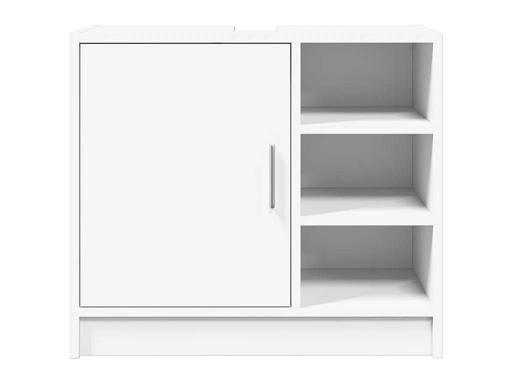 Armoire de lavabo blanc 63x29x55 cm bois d'ingénierie