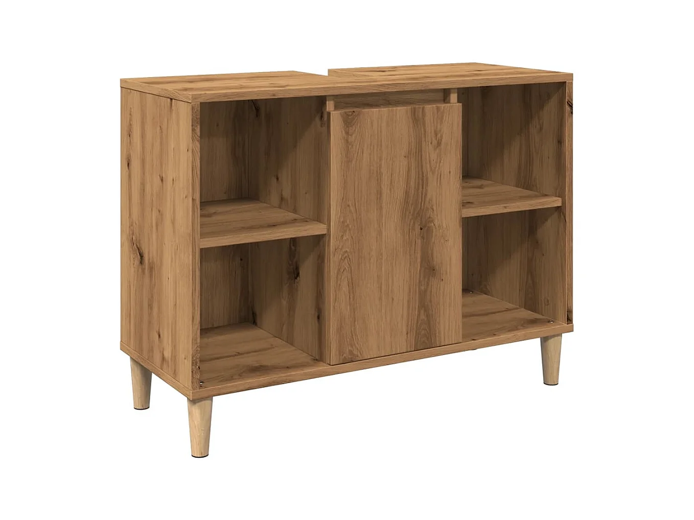 Armoire de salle de bain chêne artisanal bois d'ingénierie