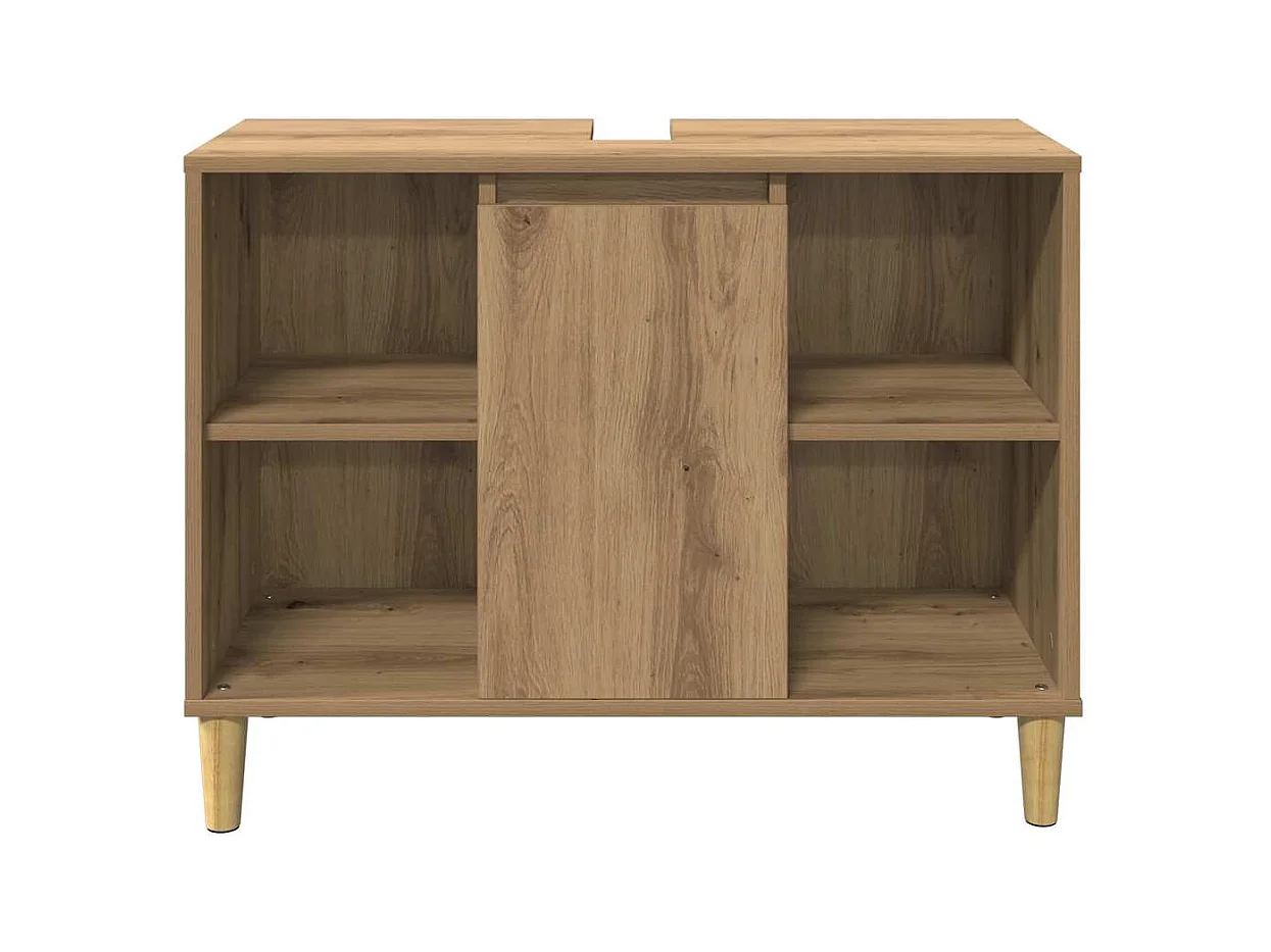 Armoire de salle de bain chêne artisanal bois d'ingénierie