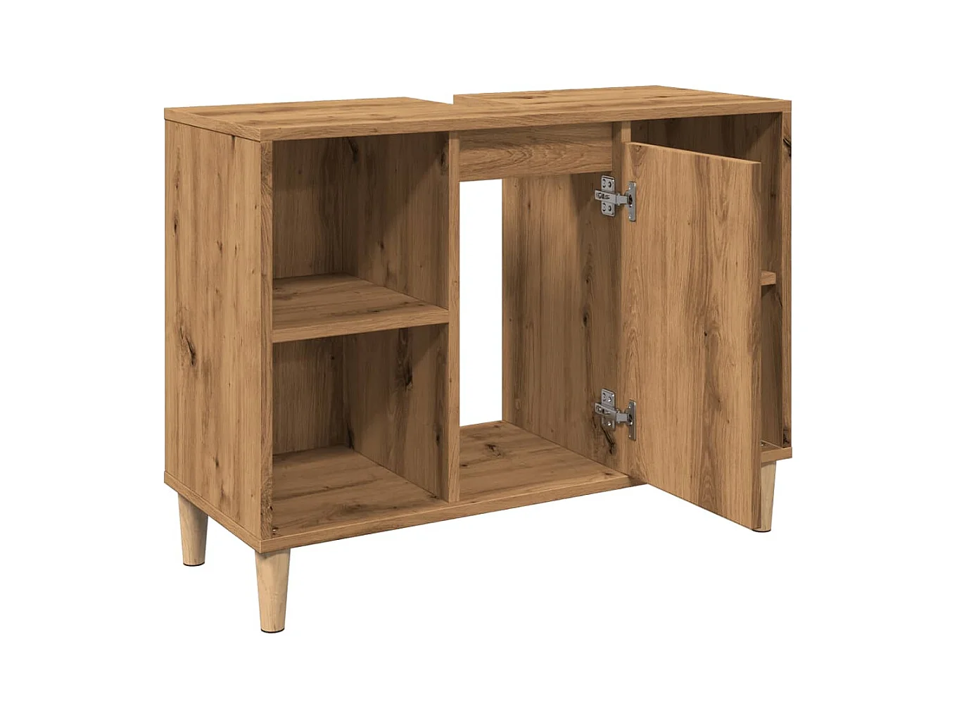 Armoire de salle de bain chêne artisanal bois d'ingénierie