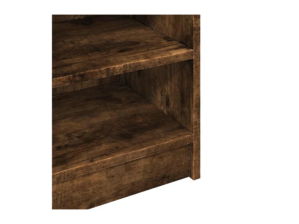 Armoire d'évier chêne fumé 90x29x55 cm bois d'ingénierie