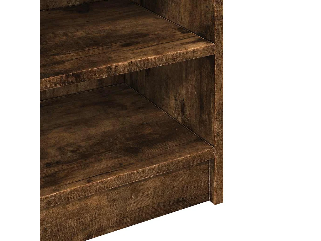 Armoire d'évier chêne fumé 90x29x55 cm bois d'ingénierie