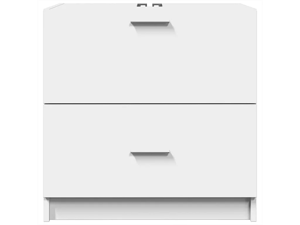 Wastafelkast 59x37x59 cm bewerkt hout wit