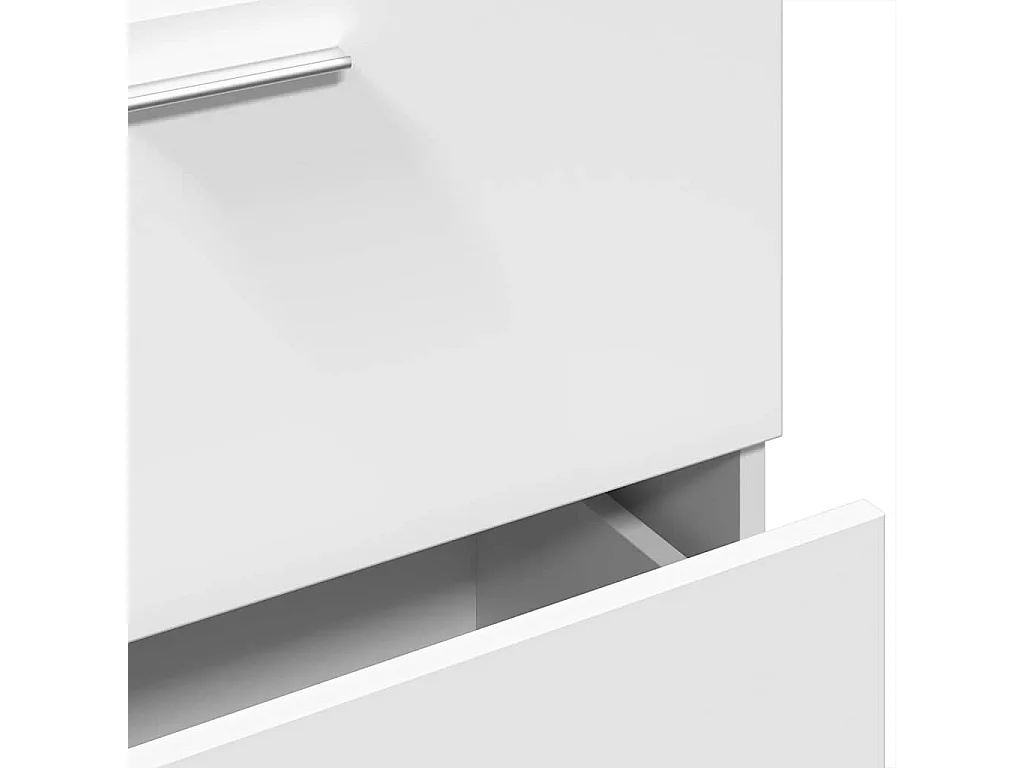 Wastafelkast 59x37x59 cm bewerkt hout wit