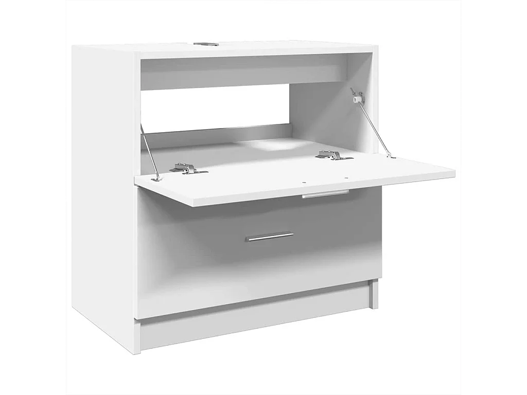 Waschbeckenunterschrank Weiß 59x37x59 cm Holzwerkstoff