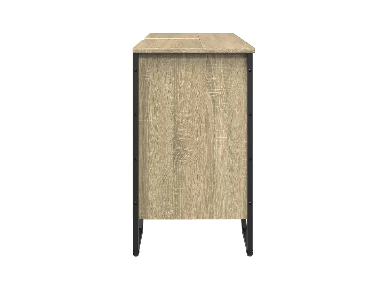 Armoire lavabo de salle de bain chêne sonoma 91x35x60 cm