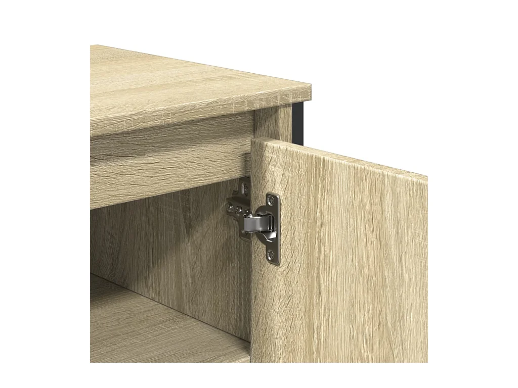 Armoire lavabo de salle de bain chêne sonoma 91x35x60 cm