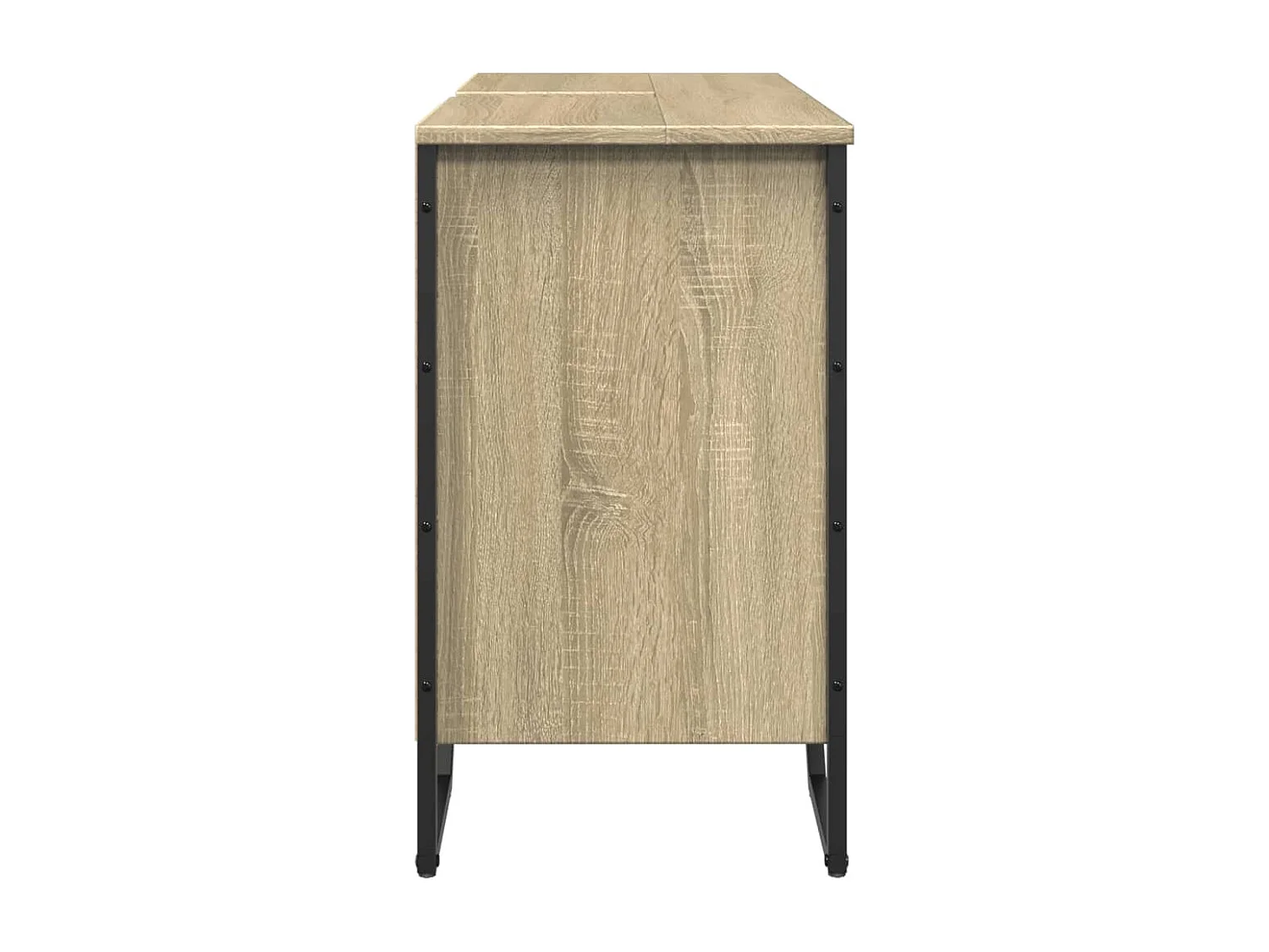 Wastafelkast 91x35x60 cm bewerkt hout sonoma eikenkleurig