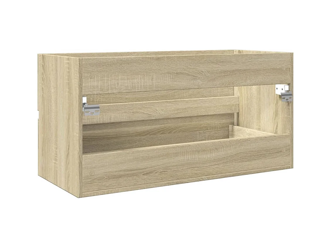 Armoire d'évier Chêne sonoma 90x38,5x45 cm Aggloméré