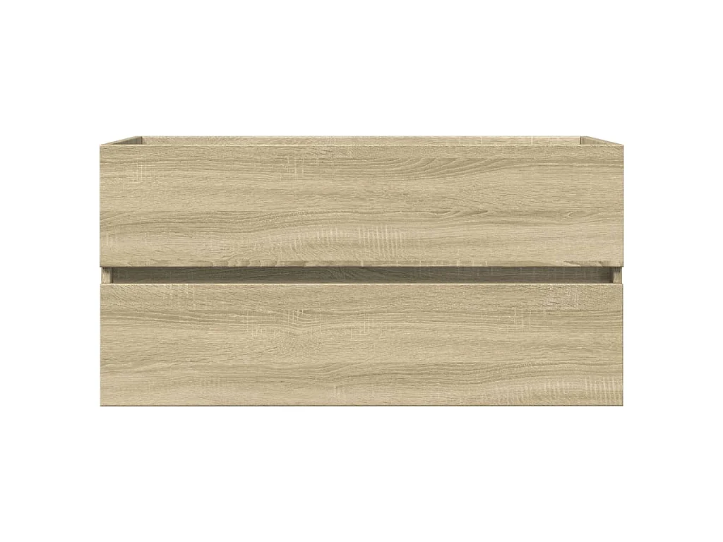 Armario lavabo madera contrachapada roble Sonoma 90x38,5x45 cm