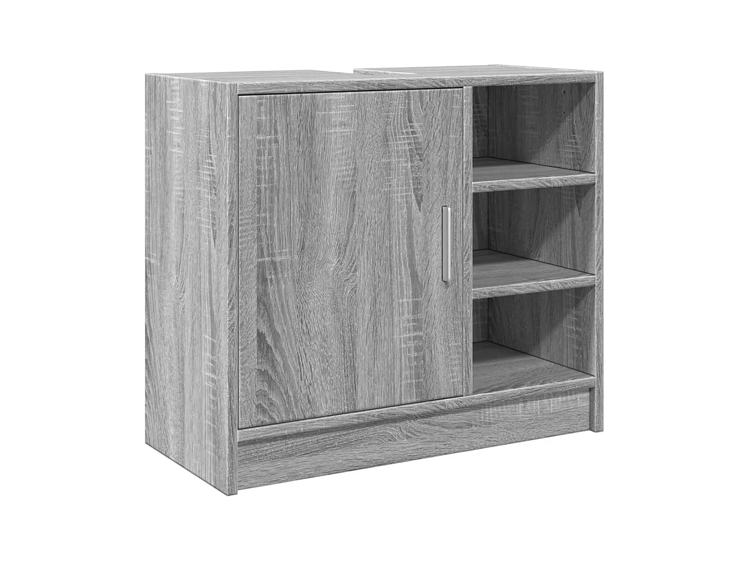 Armoire d'évier sonoma gris 63x29x55 cm bois d'ingénierie