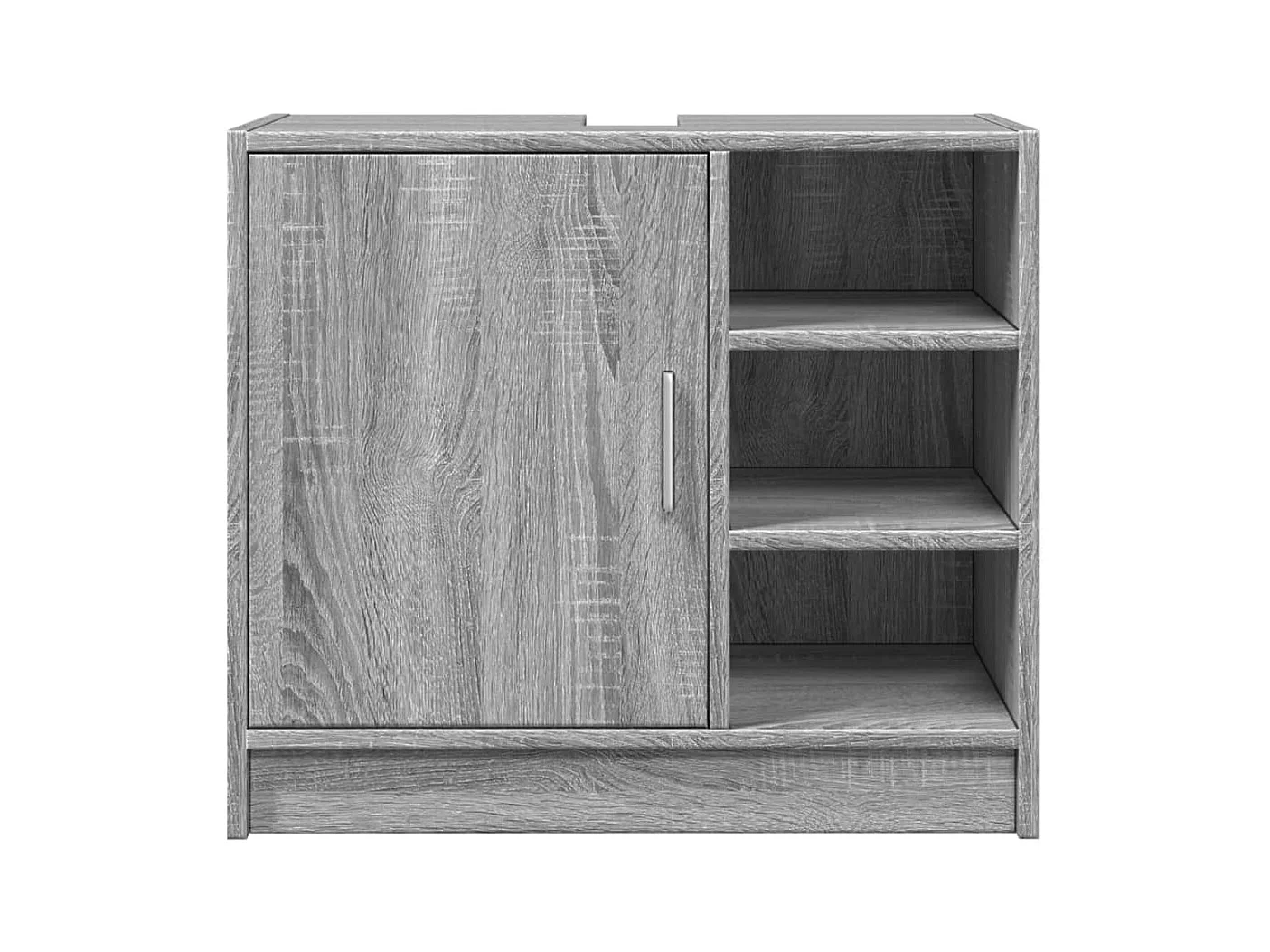 Armoire d'évier sonoma gris 63x29x55 cm bois d'ingénierie