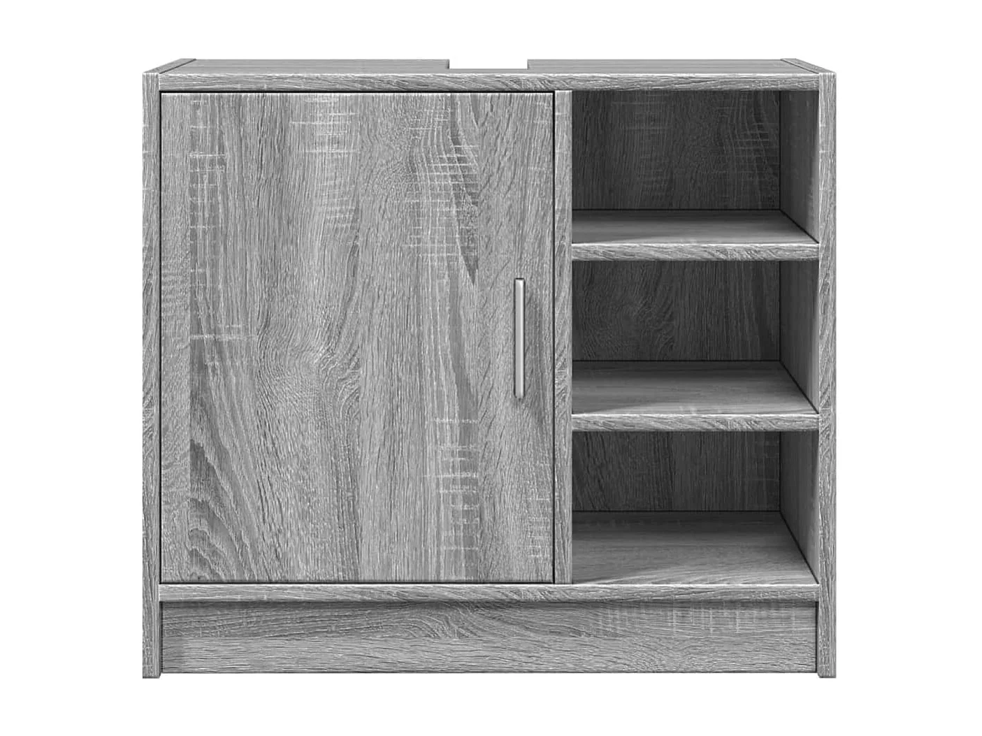 Armoire d'évier sonoma gris 63x29x55 cm bois d'ingénierie