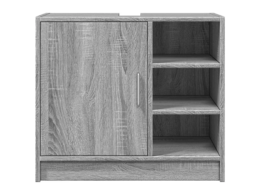 Mobile Lavabo Grigio Sonoma 63x29x55 cm in Legno Multistrato