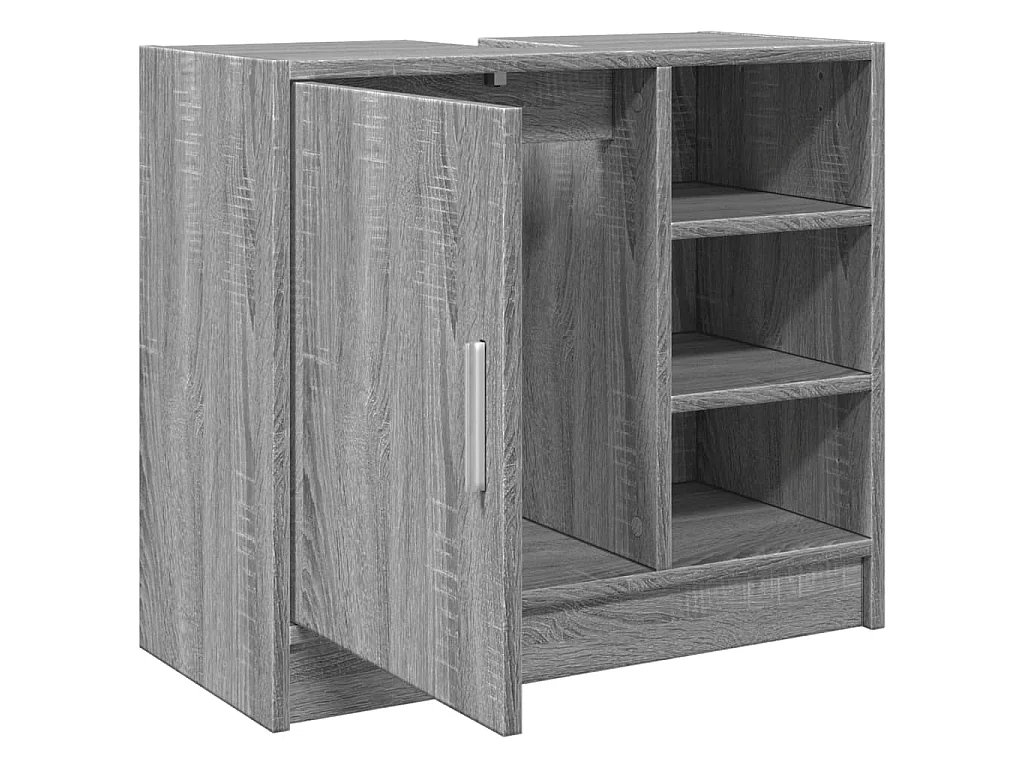 Mobile Lavabo Grigio Sonoma 63x29x55 cm in Legno Multistrato