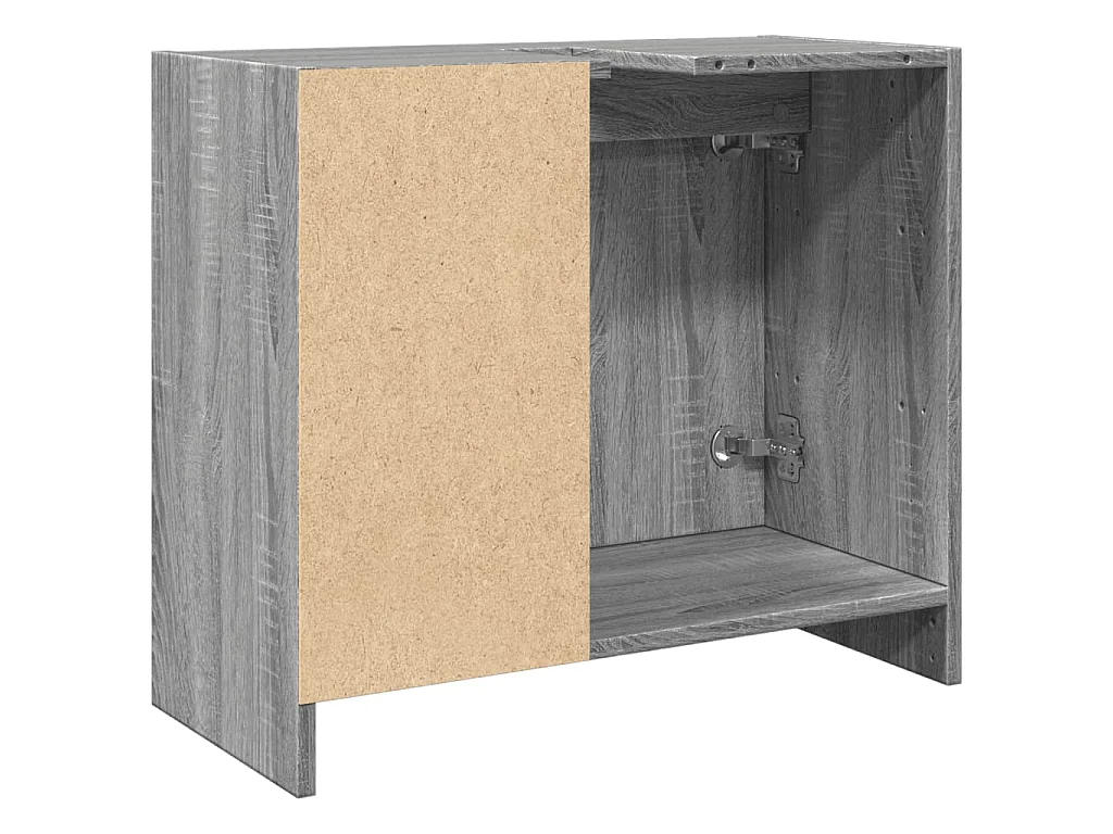 Mobile Lavabo Grigio Sonoma 63x29x55 cm in Legno Multistrato