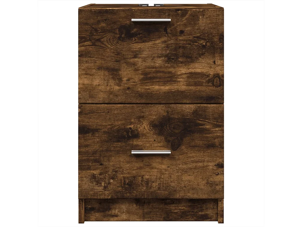 Meuble d'évier chêne fumé 40x37x59 cm bois d'ingénierie