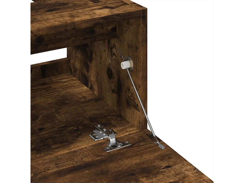Meuble d'évier chêne fumé 40x37x59 cm bois d'ingénierie