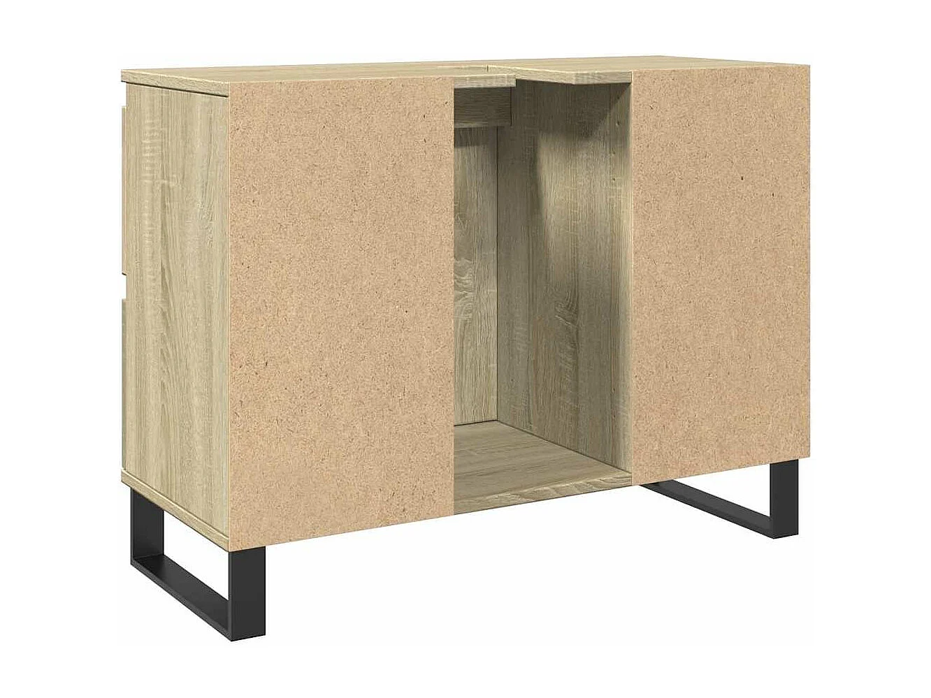 Armoire salle de bain chêne sonoma 80x33x60cm bois d'ingénierie