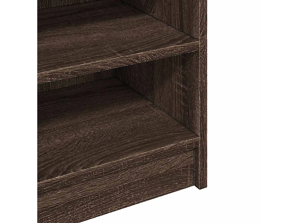 Wastafelkast 90x29x55 cm bewerkt hout bruin eikenkleurig