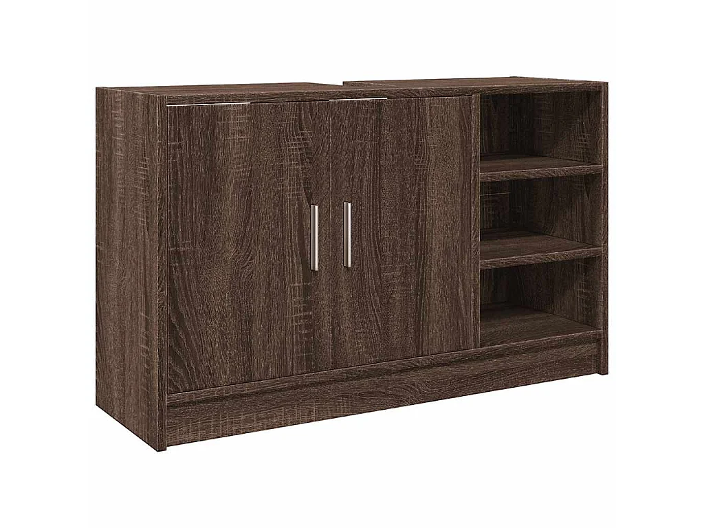 Armoire d'évier chêne marron 90x29x55 cm bois d'ingénierie