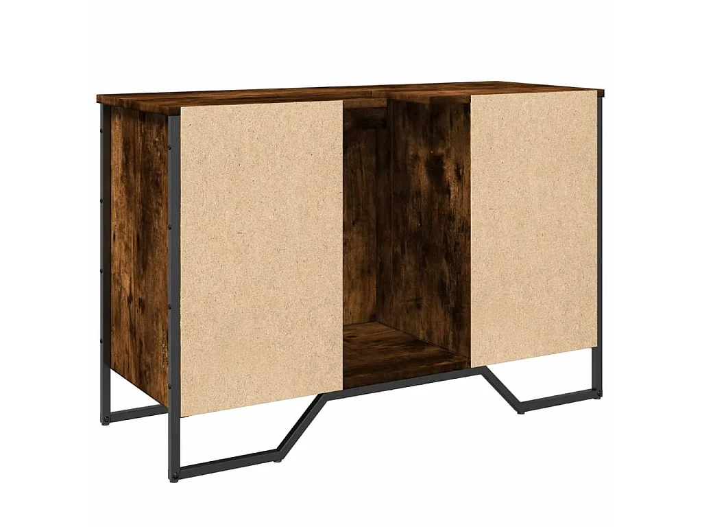 Mobile Lavabo Bagno Rovere Fumo 91x35x60 cm in Truciolato