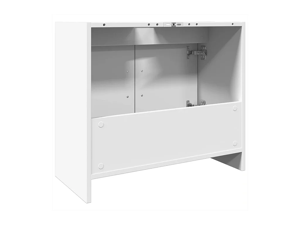Armario para lavabo madera de ingeniería blanco 63x29x55 cm
