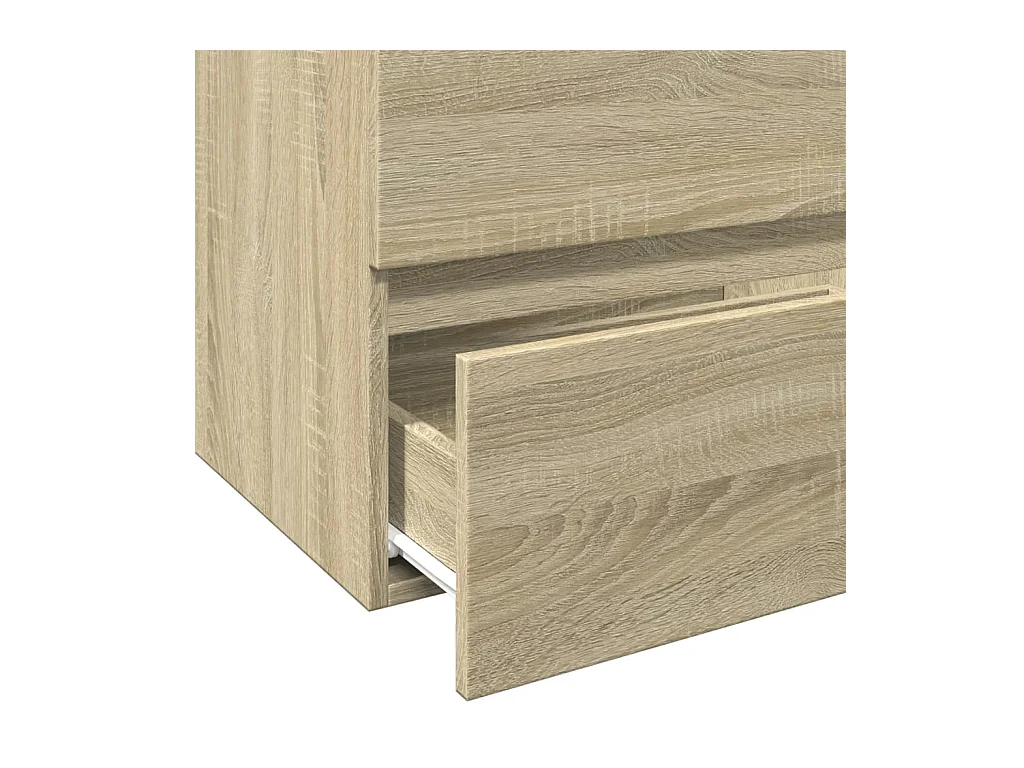 Wastafelkast 60x38,5x45 cm spaanplaat sonoma eikenkleurig