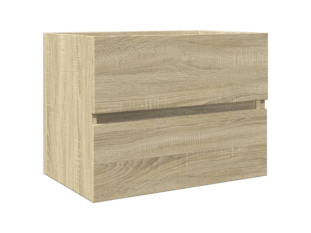 Armario de lavabo contrachapada roble Sonoma 60x38,5x45 cm